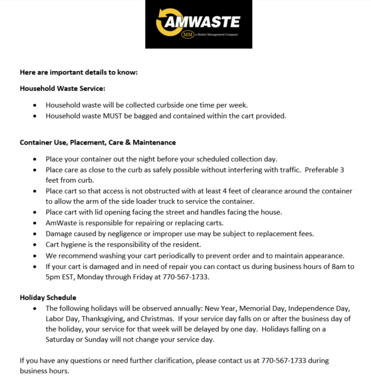amwaste details